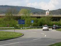 Autobahnauffahrt zur A602 richtung K�ln, am Verteilerkreis!!! Trier, 23.04.08