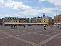 Zamosc, historische Renaissance Huser am Rynek Platz (16.06.2021)