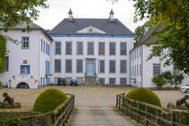 Gut Gelting in Nordangeln (Kreis Schleswig-Flensburg). Das Gut befindet sich im Privatbesitz der Familie von Hobe-Gelting und kann nicht besichtigt werden. Aufnahme: 7. Juni 2021.