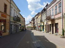 Sanok, historische Huser in der Grodka Strae (17.06.2021)