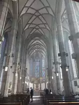 Wrzburg, gotischer Innenraum der St. Marien Kirche (21.02.2021)