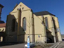 W�rzburg, Pfarrkirche St. Burkhard, erbaut ab 1042 (21.02.2021)