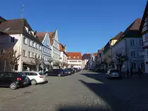 G�nzburg, H�user an der Ostseite des Marktplatzes (28.02.2021)