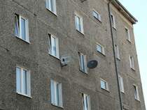 Polnischer Neubau, wohl aus sozialistischen Zeiten. Słubice, 1.6.2008