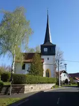 Hindfeld, evangelische Dreifaltigkeitskirche, erbaut 1554 (09.05.2021)