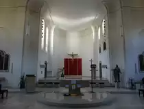 Atzenbach, Altar und Chor der Maria Himmelfahrt Kirche (30.03.2019)