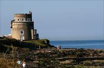 Martello Tower an der Kste der Irish Sea in Portmarnock, Irland Co. Fingal (bei Dublin). Infos ber Martello Trme... http://de.wikipedia.org/wiki/Martello-Tower