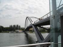 lngste freitragende Fussgngerbrcke der Welt ber den Rhein in 
Weil bei Basel,
Bogenspannweite 230m, 2007 erffnet,