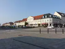 Ringsted, historische H�user am Hauptplatz Torvet (17.07.2021)