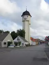 Sakskobing, Wasserturm Saxine in der Nystedvej Stra�e (18.07.2021)