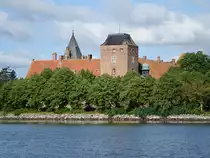 Schloss Aalholm, erbaut von 1300 bis 1385, Umbauten 1768 und 1889 unter Hans J�rgen Holm und Gotfred Tvede (18.07.2021)