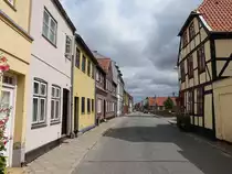 Nakskov, historische H�user in der Nordenkirke Strade (18.07.2021)