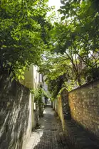 L�ngreens Gang bildet eine Verbindung zum B�ckergang in der L�becker Altstadt. Aufnahme: 21. August 2021.