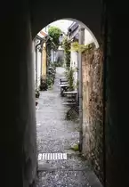 Gang an der engelsgrube in der L�becker Altstadt. Aufnahme: 21. August 2021.