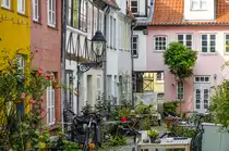 H�user am Sievers Thorweg, Engelsgrube 31, L�beck. Aufnahme: 21. August 2021.