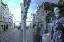 Die Lbecker Knigstrae ist Kulturmeile und zweite Einkaufsstrae der Hansestadt. Aufnahme: 21. August 2021.