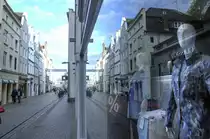 Die L�becker K�nigstra�e ist Kulturmeile und zweite Einkaufsstra�e der Hansestadt. Aufnahme: 21. August 2021.