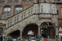 Niederegger Arkadencae im Langen Haus des Lbecker Rathauses. Aufnahme: 22. August 2021.