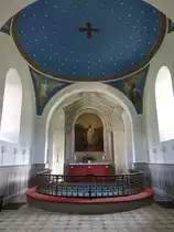 Store Heddinge, Altar von 1836 in der evangelischen Kirche, erschaffen von J. Lund (19.07.2021)