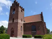 Pr�st�, evangelische Kirche, gotische Kirche aus Backstein, erbaut im 15. Jahrhundert (19.07.2021)