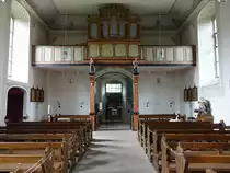F�lsen, Orgelempore in der St. Johannes Kirche (05.10.2021)