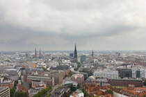 Hamburger Stadtansicht vom Michel am 12.09.2021. 