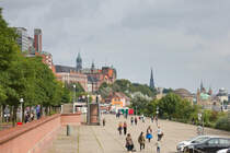 Hafenpromenade in Hamburg am 12.09.2021. 