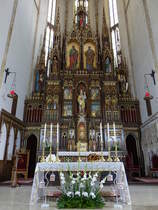 Strzegom / Striegau, neugotischer Hochaltar in der St. Peter und Paul Kirche (11.09.2021)