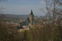 Blick vom Agnesberg auf das Schlo� Wernigerode.