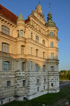 Ein Teil der Fassade des Renaissance-Schlosses in Gstrow. (August 2013)