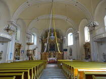 Rudziczka / Riegersdorf, klassizistischer Innenraum der Dreifaltigkeitskirche (12.09.2021)