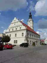 Glogowek / Oberglogau, Rathaus am Rynek Platz, erbaut 1608 (12.09.2021)