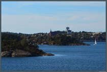 Nynshamn ist eine kleine Hafenstadt sdlich von Stockholm, die vielen Fhrlinien als Zielort dient. (26.09.2021)