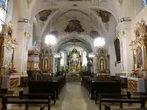 Lesnica / Leschnitz, Innenraum der Wallf. Kirche St. Anna (13.09.2021)