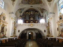 Lesnica / Leschnitz, Orgelempore in der Wallf. Kirche St. Anna (13.09.2021)