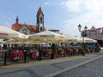 Tarnowskie Gory / Tarnowitz, evangelische Kirche am Rynek Platz (13.09.2021)
