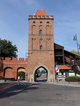 Olesnica / Oels, Breslauer Torturm, erbaut im 14. Jahrhundert (15.09.2021)