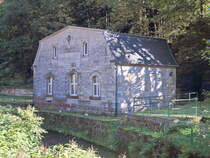 Bad Schandau. Ehemaliges Wasserwerk erbaut 1896 an der Kirnitzschtalstrasse besucht am 09. Oktober 2021.