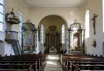 Welschensteinach, Blick zum Altar in der Kirche St.Peter und Paul, Sept.2021