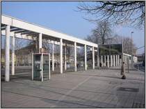 Die Pergola beim G�ttinger Busbahnhof. (08.03.2004)