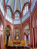 Der vermutlich um 1310 entstandene Hochaltar im Doberaner M�nster ist einer der �ltesten Fl�gelalt�re in Deutschland. (August 2013)