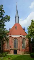 Die sp�tgotische Gertrudenkapelle wurde um 1420 errichtet. (Wolgast, August 2013)