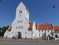 Kopenhagen, Pfarrkirche St. Filip, erbaut bis 1924 durch den Architekten Rasmus Vilhelm (23.07.2021)