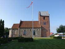 Slaglille, romanische Ev. Kirche aus dem 12. Jahrhundert (22.07.2021)