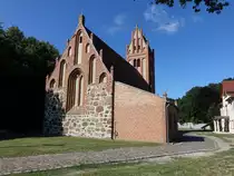 Zabow, sp�tgotische Pfarrkirche St. Johannes, erbaut im 16. Jahrhundert (31.07.2021)