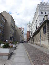 Szczecin / Stettin, Blick in die Kusnierska Strae mit Schloss der Herzge von Pommern (31.07.2021)