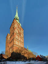 Die  Nikolaikirche in Stralsund  wurde im Jahr 1276 erstmals urkundlich erwhnt. (Dezember 2014)