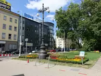 Szczecin / Stettin, H�user am Pr�sident Lech Kazynski Platz (31.07.2021)