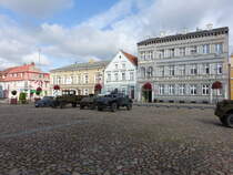 Trzebiatow / Treptow an der Rega, Huser am Rynek Platz (01.08.2021)
