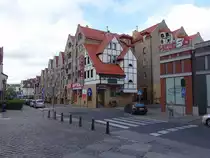 Kolobrzeg / Kolberg, Geb�ude in der Podporucznik Emilii Gierczak Stra�e (01.08.2021)